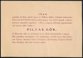 1940 Remsey [Jenő] György (1885-1980)festőművész, grafikus, lapszerkesztő, író autográf sorai, aláír...