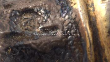 Ezüst (Ag) nyelű szervírozókés, jelzett, h: 19,5 cm, bruttó 41g