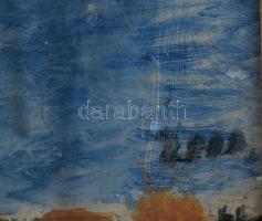 Olvashatatlan jelzéssel (vagy jelzés nélkül?): Efezus (Epheszosz). Olaj, farost. Dekoratív fakeretbe...