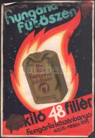 1931 Hungária fűtőszén (plakátterv). Tempera, ceruza, papír. Jelzés nélkül. Hátoldalán Klösz György és Fiai Grafikai műintézet bélyegzésével és 1931. XII. 22 dátummal. Sérült. 33x23 cm