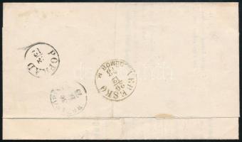 1873 Réznyomat 2kr nyomtatványon / on printed matter "IGLÓ SZEPES M." - "VERESKŐ GÖMÖ...