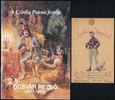 Ócsvár Rezső (1877-1968): 4 db rajz (Az utolsó mohikán, Szatmár, Pálfalva), 1900 körül. Akvarell, pa...