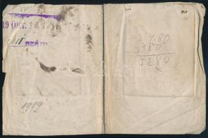 1919 Budapesti Karhatalmi Parancsnokság fényképes igazolványa Major László részére. "Igazolvány...