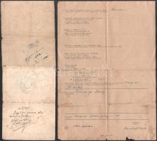 1945 Rigmányi Lajos kolozsvári vasuti lakatos, a Kommunisták Romániai Pártja 3 db igazolványa és 1 d...