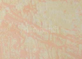 François Fiedler, Fiedler Ferenc (1921-2001): Rózsaszín-fehér kompozíció (cím nélkül). Vaskarc, papí...