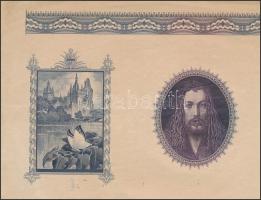 Horváth Endre (1896-1959), több motívum egy lapon: Vajdahunyad vára, Dürer arckép, Szent Imre herceg...