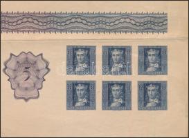 Horváth Endre (1896-1959), több motívum egy lapon: Vajdahunyad vára, Dürer arckép, Szent Imre herceg...