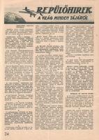 [Folyóirat] Magyar Szárnyak. Repülésügyi folyóirat. Szerkeszti: Jánosy István. Megjelenik havonta ké...