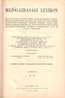 Mezőgazdasági lexikon. Angyal Dezső, Bund Károly, Cselkő István és mások közreműködésével szerkeszte...