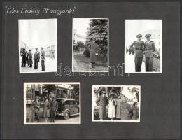 1940 Kolozsvár, erdélyi bevonulás, összesen 21 db fotó, rajtuk Horthy Miklós kormányzó attasékkal, g...