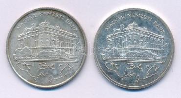 1992. 200Ft Ag "MNB" + 1993. 200Ft Ag "MNB" mindkettő kapszulában T:AU patina
A...