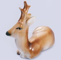 Zsolnay szarvas. Jelzett, hibátlan, 12x11 cm