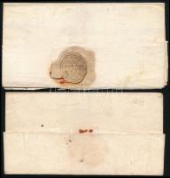 1698 2 db levél Esztergom vármegyébe / 2 covers