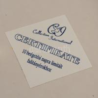 Gránit 2 darab levonóképes falitál, jelzett, hibátlan, d: 21,5 cm