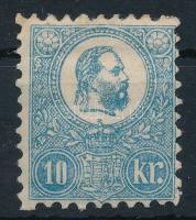 1871 Kőnyomat 10kr kék, eredti gumival, szép állapotban (300.000) / Mi 4 blue with original gum, good quality