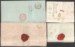 1785-1844 30 db bélyeg előtti levél jobbakkal, vegyes minőségben