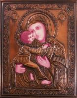 2 darab ikon fém okláddal, 13x11 cm, 23x18 cm