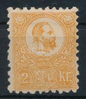 1871 Kőnyomat 2kr narancssárga eredeti gumival, szép állapotban (110.000) / Mi 1a with original gum, nice quality. Signed: Bühler