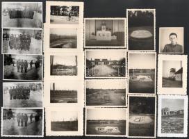 1945 február után, a M. Kir. Honvédség katonái Dániában, illetve a bocholti hadifogolytáborban, összesen 100 db fotó, közte több felvétel a Herning mellett felrobbantott, magyar csapatokat szállító vonatról, valamint egyéb érdekes felvételek, 5x4 cm és 9x6 cm közötti méretben