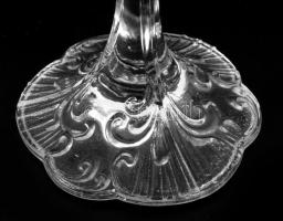 Rosenthal "Classic Rose" kristály design gyertyatartó pár, jelzett, hibátlan, m: 15,5 cm