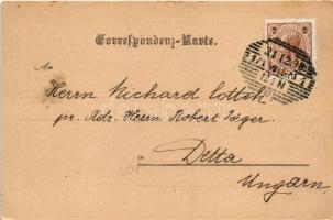1898 Wien, Vienna, Bécs; K.u.K. Hoflieferanten Berecz &amp; Löbl. Babenbergerstrasse No. 1. F. K...
