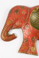 Keleti bronz kínáló d: 12 cm + elefánt alakú hamuzó 9x14 cm