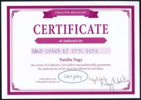 Otto Götz (1967-) német színész aláírása az őt ábrázoló fotón / autograph signature