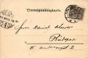 1904 Wien, Vienna, Bécs; Hotel Tegetthoff P. Wolfbauer &amp; Sohn. Johannesgasse 23. / hotel and...