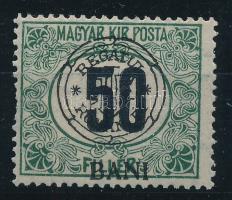 Kolozsvár 1919 Portó 50f Signed: Bodor