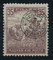 Kolozsvár 1919 Arató 35f elcsúszott felülnyomattal, "BANI" nélkül / with shifted overprint Signed: Bodor
