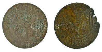 Lengyel-Litván Nemzetközösség 1624-1625. 3p / Póltorak (1/24 Tallér) Ag "III. Zsigmond" Bydgoszcz (2xklf), (0,93g ; 0,74g) T:VF,F, ütődés, kitörés a peremen Polish-Lithuanian Commonwealth 1624-1625. 3 Polker / Półtorak (1/24 Thaler) Ag "Sigismund III" Bydgoszcz (2xdiff), (0,93g ; 0,74g) C:VF,F, punch, crack at the edge Krause KM#41