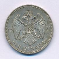 Jugoszlávia 1931. 10D Ag "I. Sándor" T:XF patina Yugoslavia 1931. 10 Dinara Ag "Alexander I" C:XF patina Krause KM#10