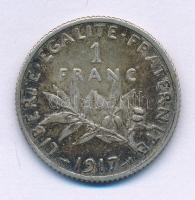 Franciaország 1917. 1Fr Ag T:VF,F patina France 1917. 1 Franc Ag C:VF,F patina Krause KM#844