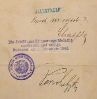 1874-1906 Herpich Ferenc hajógépész bizonyítványai, okmányai, összesen 6 db, közte a Cs. és Kir. Had...