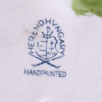 Herendi rózsák. Jelzett, sérült, 11x11 cm