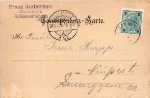 1900 Hochlantsch (Steiermark), Gasthaus zum Steirischen Jokl auf dem Hochlantsch, Schüsserlbrunn / i...