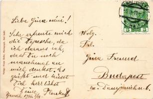 1911 Pfandl bei Bad Ischl, Gasthof des Herrn Unterberger. Verlag Franz Hofer Photograph / inn, resta...