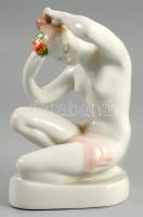 Aquincum akt figura. Jelzett, hibátlan, m: 14 cm