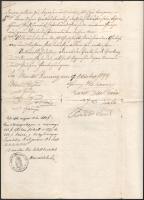 1899 Zurány, ( Zurndorf, Burgenland, A) adásvételi szerződés házra, 1K illetékbélyeggel Tustitcs Pár...