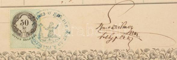 1912 Sopron, Ágfalva, házasságkötési szándék kihirdetése. 2K + 30f illetékbélyeggel