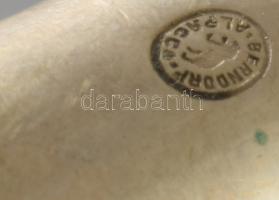 Berndorf 12 személyes, 87 részes régi alpakka evőeszköz készlet, kissé sérült fa tartódobozában 35x4...