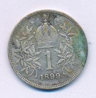 Ausztria 1899. 1K Ag "Ferenc József" T:VF patina Austria 1899. 1 Corona Ag "Franz Joseph" C:VF patina Krause KM#2804