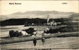 1908 Budapest II. Máriaremete, látkép (EK)