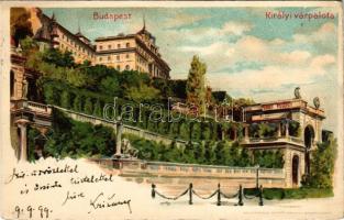 1899 Budapest I. Királyi várpalota. Kunstanstalt Kosmos litho (EB)
