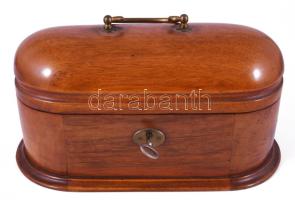 Art deco ékszeres doboz, 26x13x14 cm