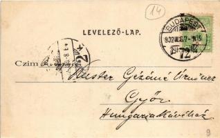 1902 Budapest, Ferenc József híd. Divald Károly 20. sz