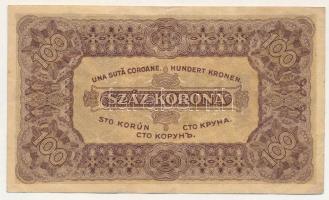 1923. 100K "Magyar Pénzjegynyomda Rt." nyomdahely jelöléssel T:F Adamo K25