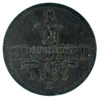 1851B 1/2kr Cu T:XF patina