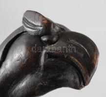 Madárfej díszítéssel faragott fa pásztorbot, h: 158 cm /// KIZÁRÓLAG SZEMÉLYES ÁTVÉTEL, NEM POSTÁZZU...