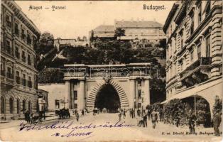 1902 Budapest I. Vár alagút. Divald Károly 5. (fl)